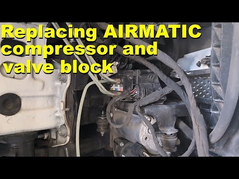 Replacing the air compressor and valve block on my 2013 GL550 (X166) to fix LOUD buzzing noise