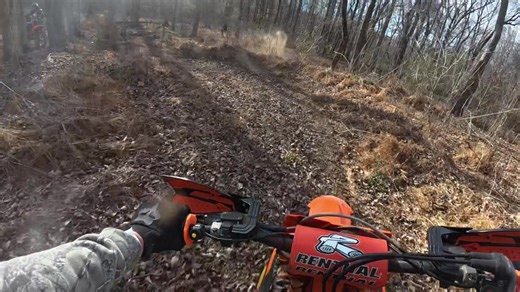 Exploring My Buddy's Dirtbike Woods Track Adventure