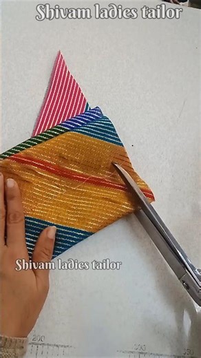 trending multicolor piping sewing | lehenga magji stitching #short #sewing