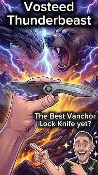 Vosteed Thunderbeast- Is This The Best Vanchor Lock Knife Ever? This Knife is FIRE! #edc #blade