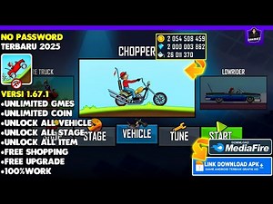 UPDATE!! Hill Climb Racing Mod Apk v1.67.1 Terbaru 2025 | Unlimited Coins & Unlimited Diamond