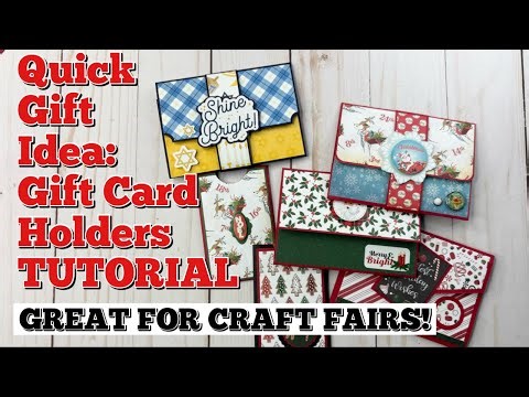 TUTORIAL: QUICK AND EASY GIFT IDEA! Gift Card Holders Inspired by My HappyMail Gift| Craft Fair Idea
