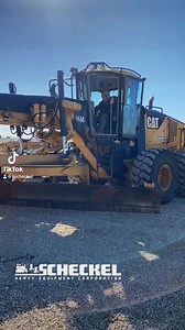 Loading a CAT 16M Motor Grader for transport. | J.J. Scheckel Corporation