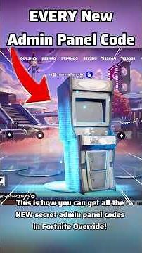 How to Get Every NEW Secret Admin Panel Code in Fortnite Override! #fortnite