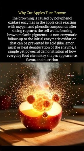 Why do fruits turns brown? #facts #nature #fruit #chemistry #science