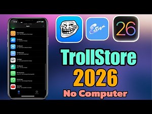 How to install TrollStore IPA for iOS 26.3 - iOS 15 on iPhone/iPad (NO COMPUTER)