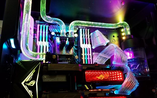 关于RGB.你所不知道的操作！电脑全RGB变色控制教程！简单易懂。AURA+TT Riing RGB Plus.软件控制教程.全套BP+EK+TT分体式水冷电脑