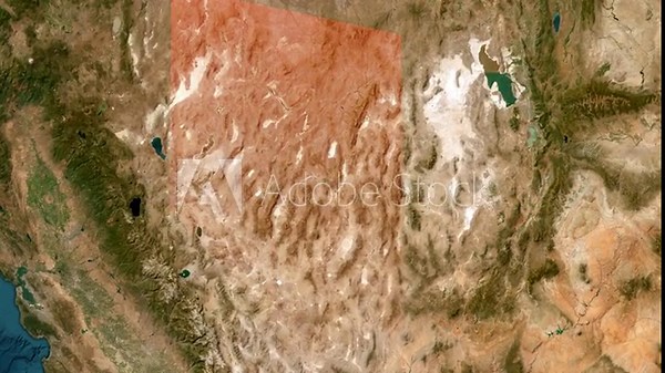 Zooming In on USA to Las Vegas las vegas map Location State of Nevada on map USA. 3d State Nevada flag map marker location pin. Map of United States of America