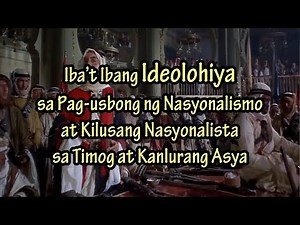 Mga Ideolohiya sa Pag-usbong ng Nasyonalismo at Kilusang Nasyonalista sa Timog at Kanlurang Asya