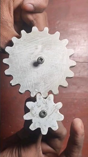 Gear design in pvc sheet // homemade pvc pipe sheet gear #PVC #gear #experiment #shorts #video