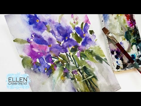 Ignore the rules! How to paint abstract flowers!