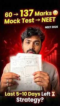Mock Test 60… NEET 137! 🤯 What I Changed in 5 Days