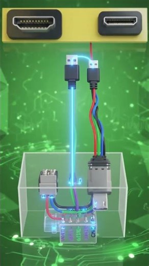 Micro-USB to HDMI connection, #mobilelegends #repair #tech #mobilerepair #mobilereparing