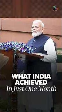 What India Achieved in Just One Month 🇮🇳 | PM Modi Highlights Key Milestones