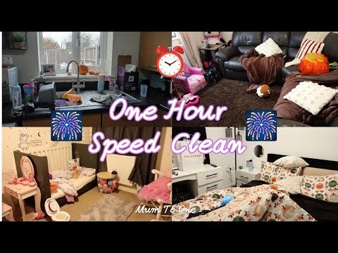 1 Hour Whole House Speed Clean 🧺 | Realistic Cleaning Motivation | Mum To One