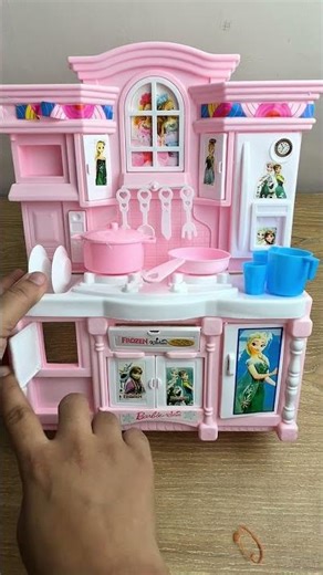 Frozen Barbie Kitchen Toy Set 🍳| #shorts