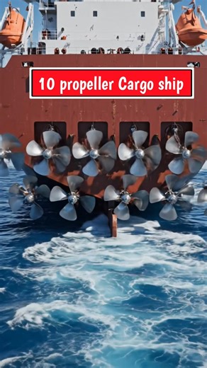 10 propeller add in 1 cargo ship #shorts