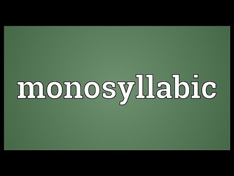 Monosyllabic Meaning