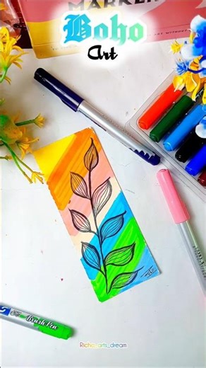 Easy satisfying❤️Boho art|#shorts||#viral|#art|#boho|#painting|#satisfying|#trending|#ytshorts