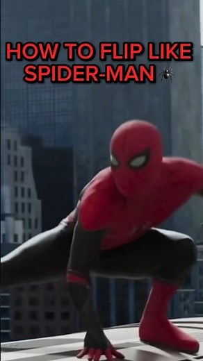 How to flip like Spider-Man🕷️ #spiderman #entertainment #flip #learning