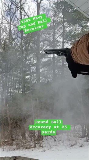 1851 1861 Colt Navy Cap and Ball Revolver Roundball accuracy