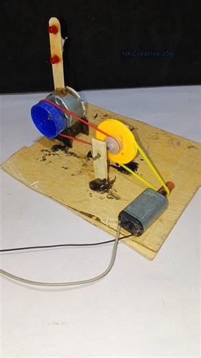 free energy DC motor pulley and belt diy machinery