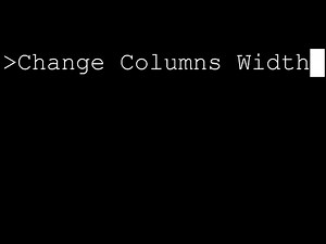InDesign Change Column Width