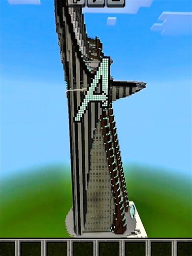 Minecraft Avengers Tower Build 🏙️🔥 | Epic Marvel Creation #shorts #minecraft #avengers #viral