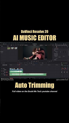 DaVinci AI Auto Music Editor in DaVinci Resolve 20 [ How to Use Auto Music Trim Editing ] Tutorial
