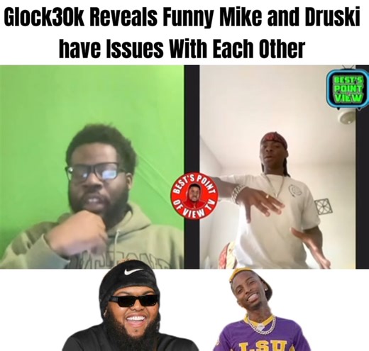 Glock30K from the CouldaBeenHouse tell us that behind the scenes it some tension between FunnyMike and Druski ! And Do you think Glock30k should stick with Coulda Been or go join FunnyMike and his entourage? | Best's Point Of View TV