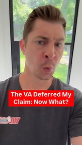 109 reactions · 11 shares | 樂 The VA Deferred My Claim: Now What? The VA Rater will defer some or all of your VA claim when additional information or evidence is needed to make a final rating decision. Deferrals are neither good nor bad. #vaclaims #vadisability #vabenefits #veterans #disabledveteran #veteranbenefits #vaclaimsinsider | VA Claims Insider | Facebook