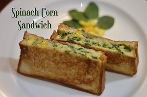 546K views · 8.6K reactions | Spinach Corn Sandwich Cheesy Paneer...