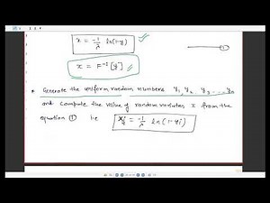 Lecture 8: Inverse transform method #GATE#IES#PSU#semester exam #simulation random variable