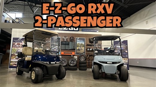 Our inventory is more than just recreational golf carts, we also have carts equipped for the golf course! Take a look at these two luxury 2026 E-Z-GO RXV carts that we currently have in stock at our Chesterfield store. The ocean grey is limited edition with different features, and the Patriot blue is fully decked out in the back for all kinds of weather and social outings. Visit us Monday-Saturday, or 24/7 online at deanteamgolfcarts.com . . #golfcart #golfcartforsale #ezgo #ezgorxv #golfer #2pa