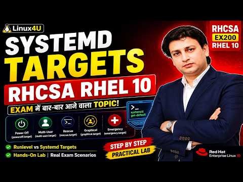 Systemd Targets Practical Lab | Pass RHCSA EX200 with Confidence Latest 2026 RHCSA LAB 29#
