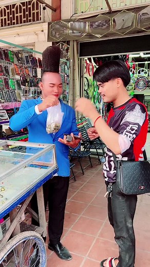 Shopping Experience in a Colorful Local Shop