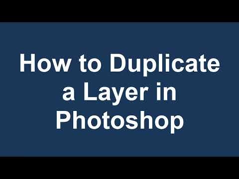 How to Duplicate a Layer in Photoshop