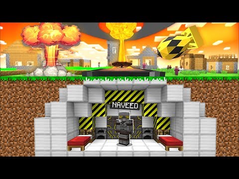 Minecraft NUCLEAR FALLOUT UNDERGROUND HOUSE MOD / DANGEROUS BUNKER BUILD !! Minecraft Mods