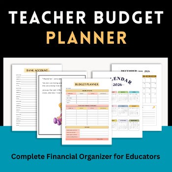 Teacher Budget Planner Bundle | Complete Financial Organizer for Educators
