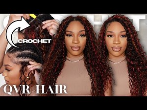 Human Hair Crochet Links 🍁Tri Color Water Wave Hair | ft. QVR Hair