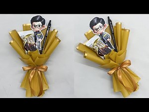 DIY | Cara Membuat Buket Snack Dan Alat Tulis Low Budged Untuk Hari Guru Simple Dan Mudah