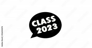 Class of 2023. Template for graduation design, party
