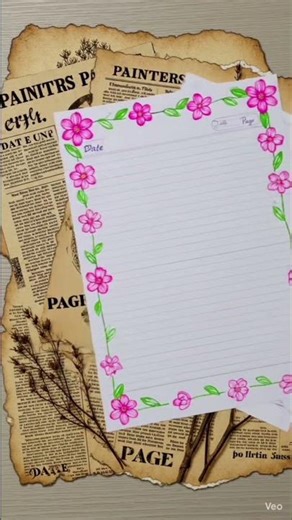 border design of file page