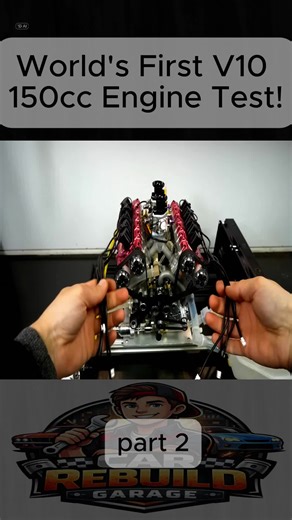 First Test of Revolutionary V10 150cc Engine