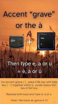 Type French accents on MS word easily. Master french writing.