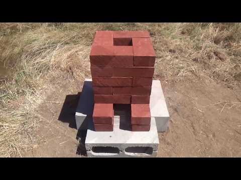 Building a Brick Rocket Stove - Rocket Forge Experiment