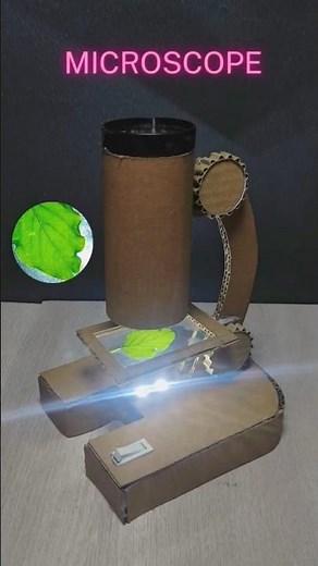 How to make a MICROSCOPE Easily #microscope #diy #shorts #scienceproject