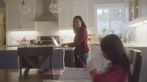 Mother Works On Computer While Her Stock Footage Video (100% Royalty-free) 1095690041 | Shutterstock