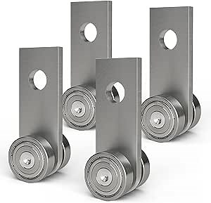 Trolley Assembly,2 Wheel Trolley Rollers for Use with 1-5/8" Wide and All 1-5/8" or Taller Strut Channel (Pack of 4)…