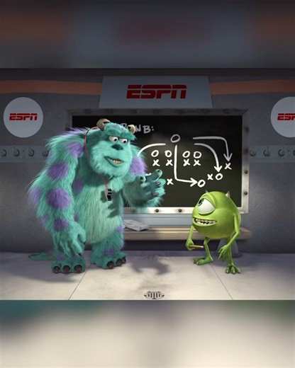 Theme Park Professor on Instagram: "Monsters Funday Football with the Eagles and Chargers kicks off Dec. 8, exclusively on ESPN2, Disney+, Disney XD, Disney Channel and the ESPN App! “Monsters Funday Football” featuring the voices of Billy Crystal (Mike), John Goodman (Sulley) and Bob Peterson (Roz)!"